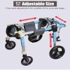Aluminum Dog Wheelchair, 4-Wheel Mobility Cart for Small Breeds view 4
