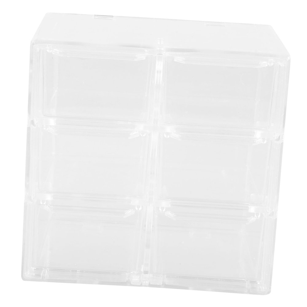 GANAZONO Transparent Acrylic Organizer for Contact Lenses, Cosmetics, and Miscellaneous Items