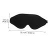 Beaupretty Memory Foam Sleep Mask for Men, Ergonomic Design, Comfortable Eye Mask for Naps, Light Protection for Office Workers view 3