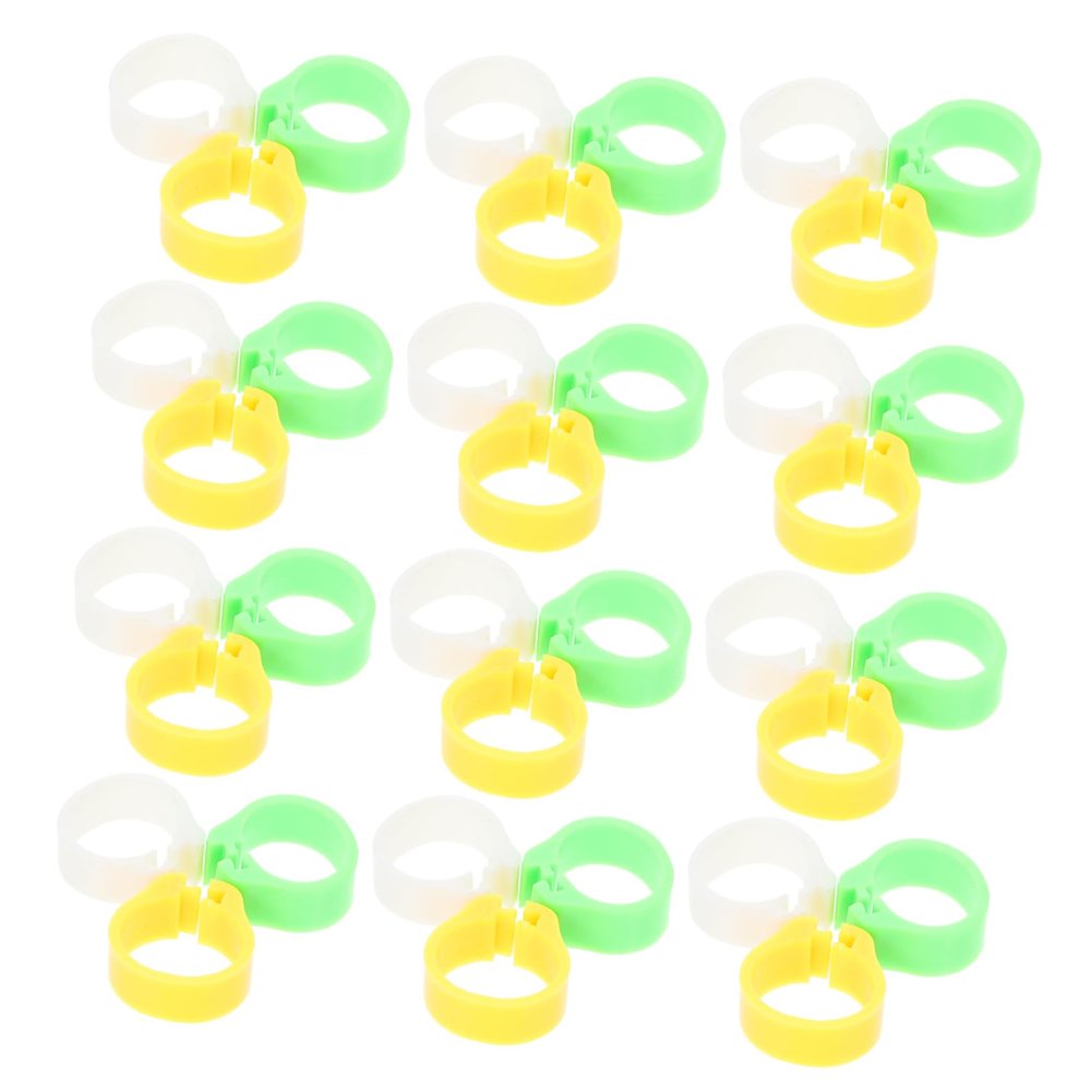ibasenice 300pcs Parrot and Pigeon Identification Rings
