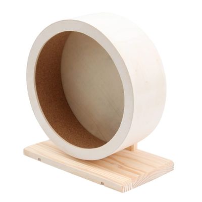 Abaodam Wooden Hamster Wheel for Small Pets
