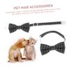 Abaodam Pet Graduation Cap Set with Bowtie and Headband view 4
