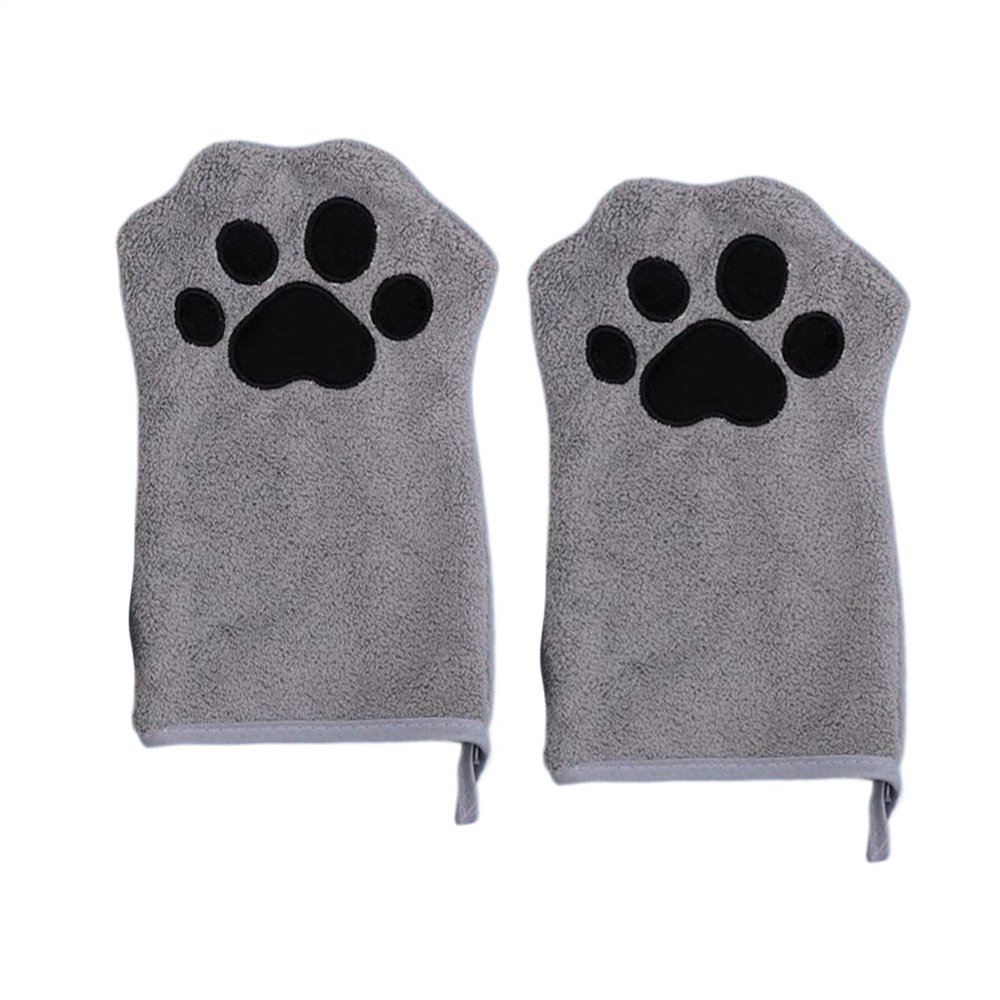 Pet Care Gloves - 2X Towel for Dogs, Bathing Accessories for Long-Haired Cats