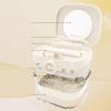 Generic Denture Cleaning Container - Denture Bath Cup | With Mirror and Protective Cover for Bathroom and Travel view 3