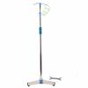 LIZEALUCKY Portable Stainless Steel IV Stand for Travel, Height-Adjustable, Telescoping, with Hooks, Stable Floor-Standing IV Bag Holder for the view 1