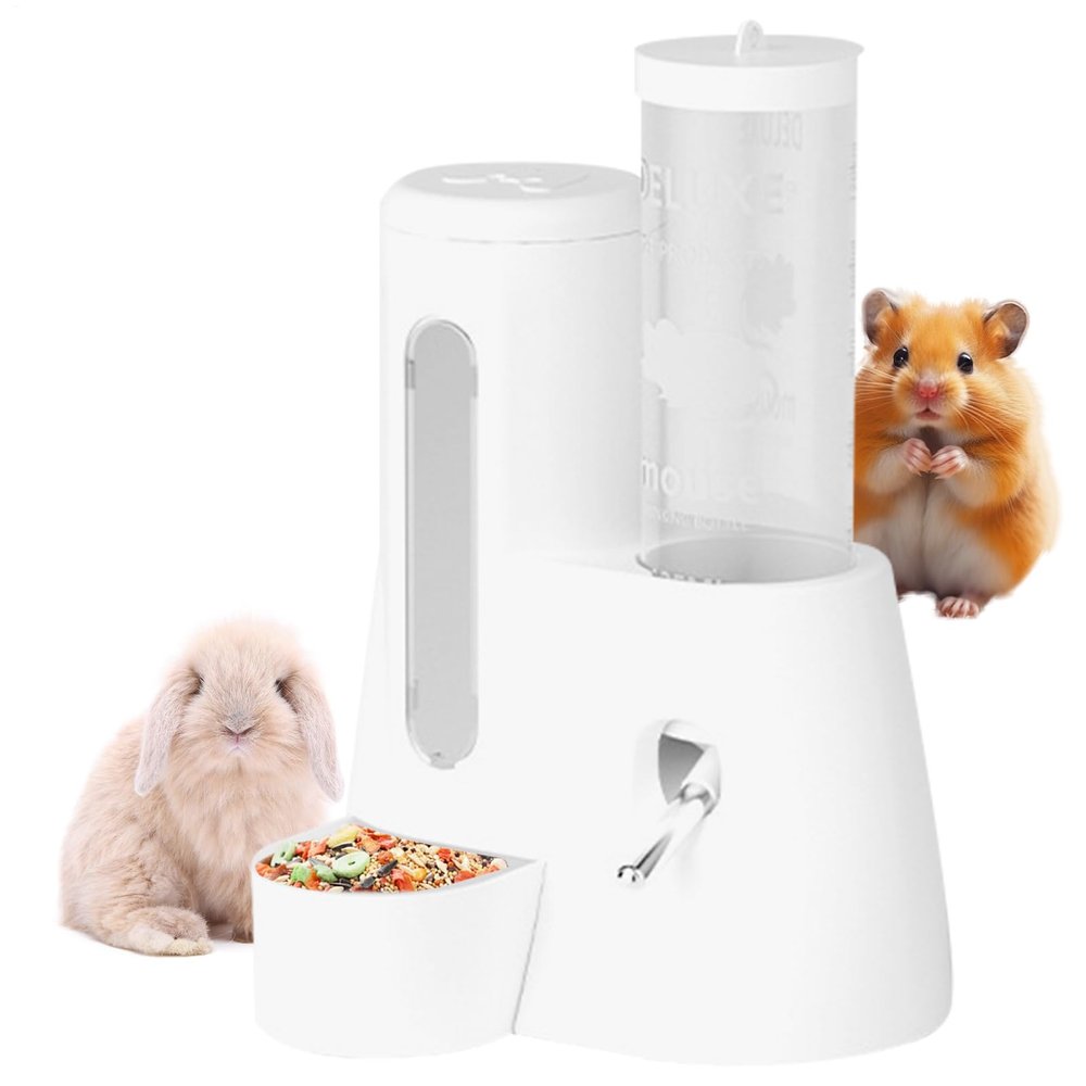 Small Animal Water Bottle with Food Bowl
