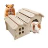 Hamster House - Wooden Habitat for Small Pets view 1