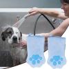 JIEBWCHA Pet Grooming Gloves, 2-Pack, Soft Quick-Drying Gloves for Cats and Dogs view 3