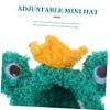 Small Frog-Shaped Pet Hat with Adjustable Strap view 3