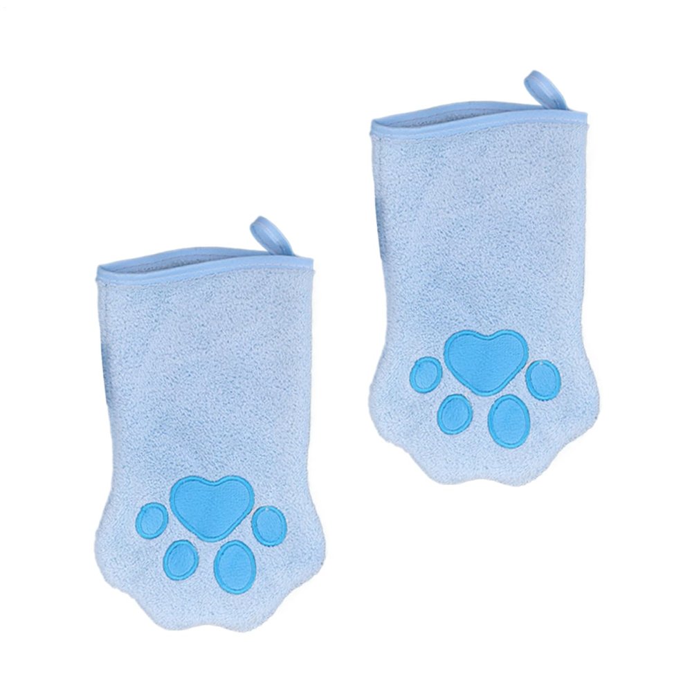 Pet Care Gloves | 2X Dog Wash Gloves, Dual-Sided Quick-Dry Towel for Travel & Daily Grooming