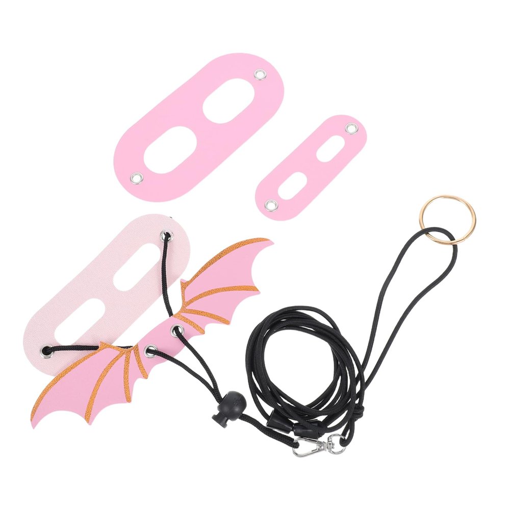 Reptile Harness with Leash, 1 Set, PU Leather
