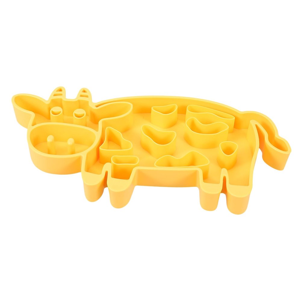 BESTonZON Slow-Feeder Dog Bowl, Anti-Gulping, Food-Grade Plastic, Non-Slip Design for Dogs and Cats, Indoor and Outdoor