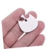 Engraved Dog Tag Pendants, 3-Pack, Stainless Steel, Cat-Shaped view 3