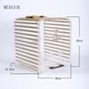Lijiaxiuyc-101 Medium Acrylic Bird Cage with Flat Top view 2