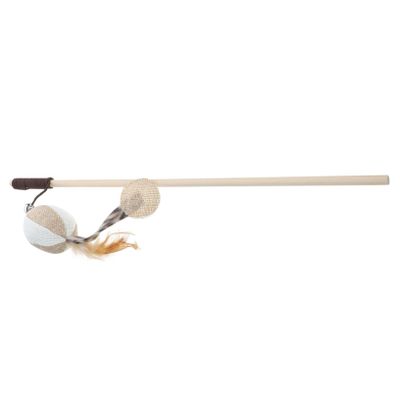 Abaodam Interactive Cat Teaser with Cotton Rope, Feather, and Bell