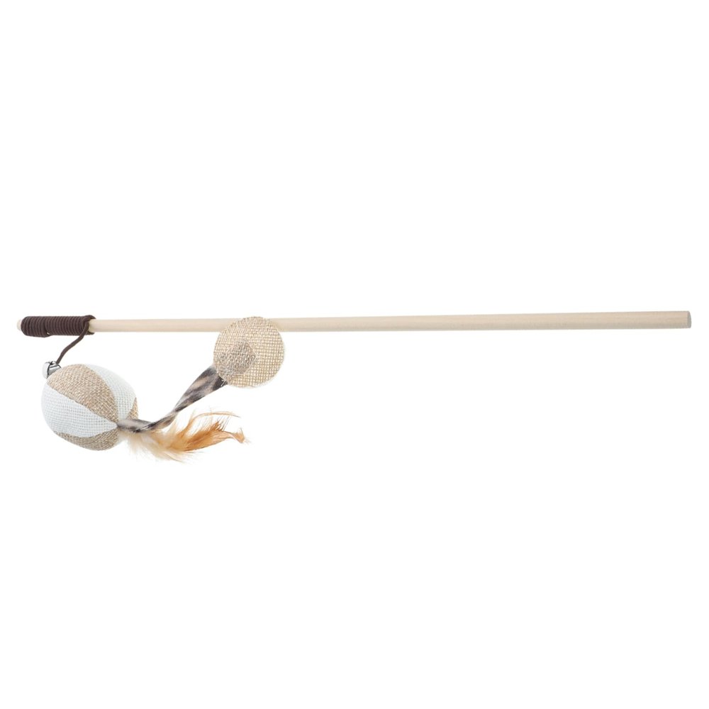 Abaodam Interactive Cat Teaser with Cotton Rope, Feather, and Bell