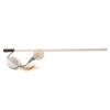 Abaodam Interactive Cat Teaser with Cotton Rope, Feather, and Bell view 1