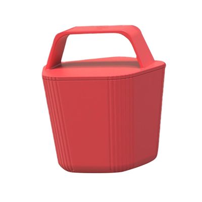 Red Silicone Ice Facial Roller with Handle