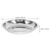 Supvox Stainless Steel Cat Bowl with Optimal Capacity, Easy to Clean, Shallow Food Bowl for Cats and Puppies, Silver view 2