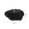 Handmade Aromatherapy Candle with Creative Stone Design, Black view 2