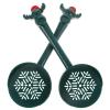 Milisten Plastic Small Animal Scoop, Ergonomic, 2-Pack, Green view 1