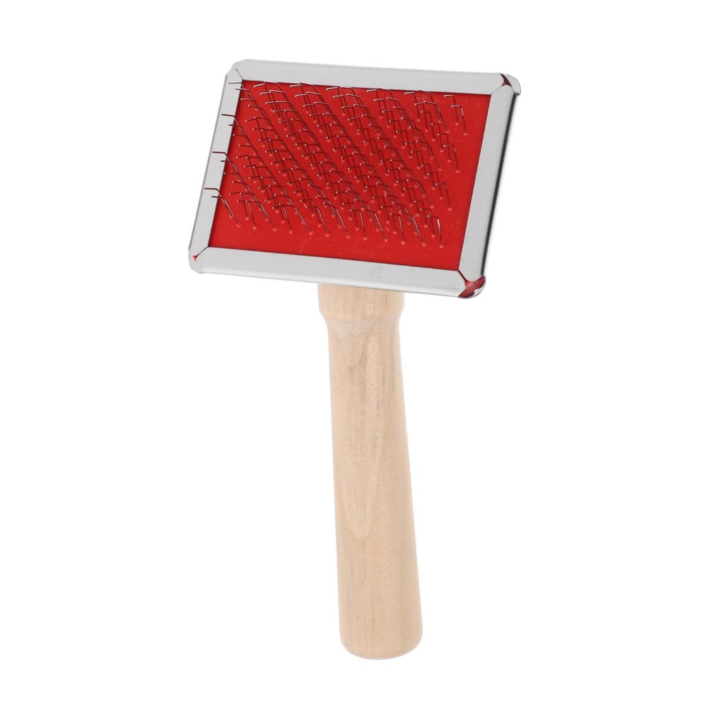 JUMPLAWN Wooden Handle Pet Fur Comb for Dogs and Cats