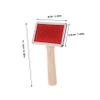 JUMPLAWN Wooden Handle Pet Fur Comb for Dogs and Cats view 2