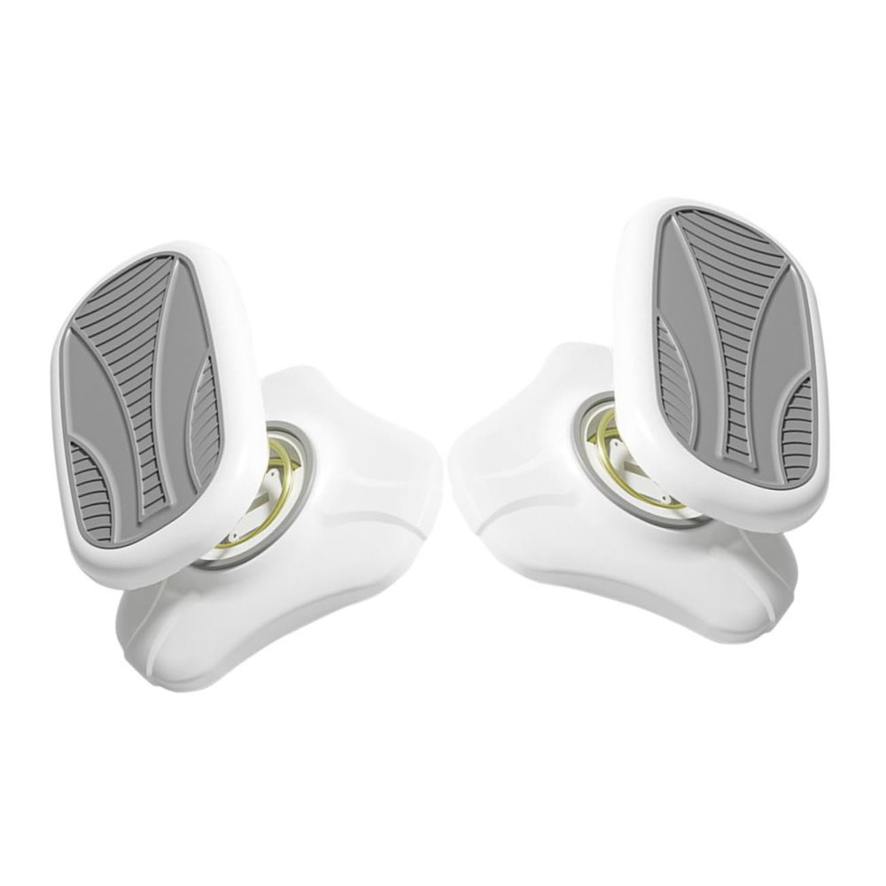 Beaupretty 2-Piece Adjustable, Non-Slip Footrest for Office and Home, White