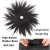 Synthetic Elastic Band Messy Bun Hairpiece for Women, Straight Donut Scrunchie Chignon, Daily Use (60) view 3