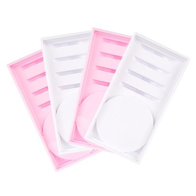Eyelash Glue Trays, 4-Piece PP Set for Extensions and Removal