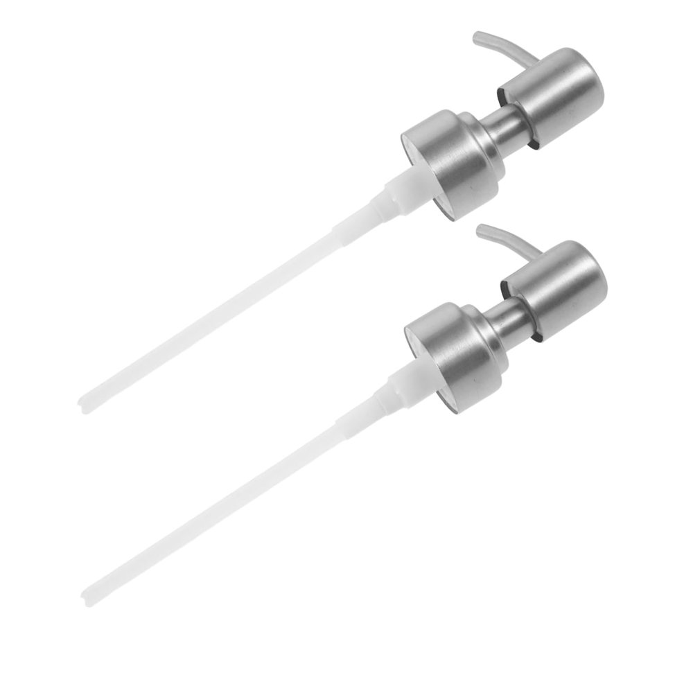 Homoyoyo 2-Pc. Stainless Steel Replacement Pump Heads for Shampoo and Lotion Bottles