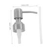 Homoyoyo 2-Pc. Stainless Steel Replacement Pump Heads for Shampoo and Lotion Bottles view 2