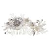 Silver Rhinestone Bridal Hair Comb for Weddings and Special Occasions view 1