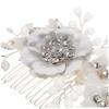 Silver Rhinestone Bridal Hair Comb for Weddings and Special Occasions view 3