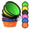 Collapsible Silicone Dog Bowls (350 ml), Portable, with Carabiners, 6-Pack view 1