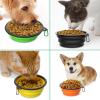 Collapsible Silicone Dog Bowls (350 ml), Portable, with Carabiners, 6-Pack view 4