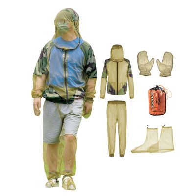 Adjustable Breathable Mosquito-Protective Clothing for Outdoor Activities, Camping, Fishing, and Hiking - Green | M (170–180 cm)