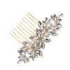 Rhinestone Bridal Hair Comb for Women, Alloy Side Comb view 1