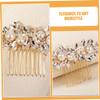 Rhinestone Bridal Hair Comb for Women, Alloy Side Comb view 3