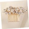Rhinestone Bridal Hair Comb for Women, Alloy Side Comb view 4
