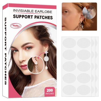 Earring Stickers for Split Earlobes, Waterproof Earlobe Pads for Heavy Earrings