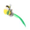 HOUDERCO Feathered Bird Cat Toy Wand Refill with Bell view 1