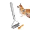 Dog Grooming Rake Undercoat Brush view 1