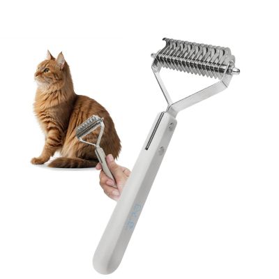 Double-Sided Dog Dematting and Detangling Comb
