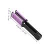 V-Shaped Hair Straightening Brush with Bristles, Violet view 2