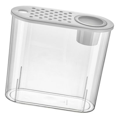Toyvian Plastic Aquarium for Small Fish, Transparent Portable Fish Tank for Goldfish, Home Decoration