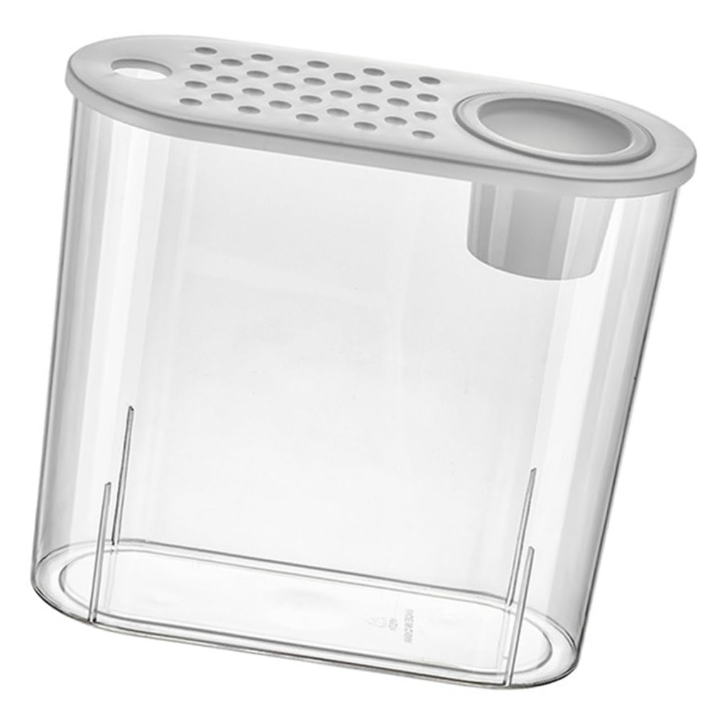 Toyvian Plastic Aquarium for Small Fish, Transparent Portable Fish Tank for Goldfish, Home Decoration