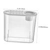 Toyvian Plastic Aquarium for Small Fish, Transparent Portable Fish Tank for Goldfish, Home Decoration view 2