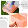 SEWOART Hanging Parrot Bird Bathtub with Drawer, Transparent, Pink view 3