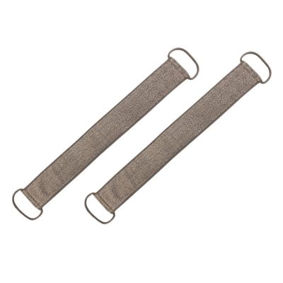 2-Piece Ramie Exfoliating Back Scrubber Set for Shower, Coffee Color